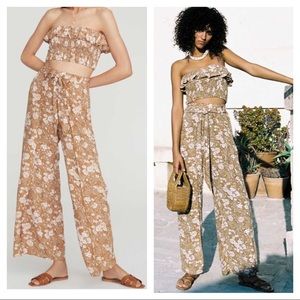 Faithfull the Brand Etta Floral Bandeau & Pant Set